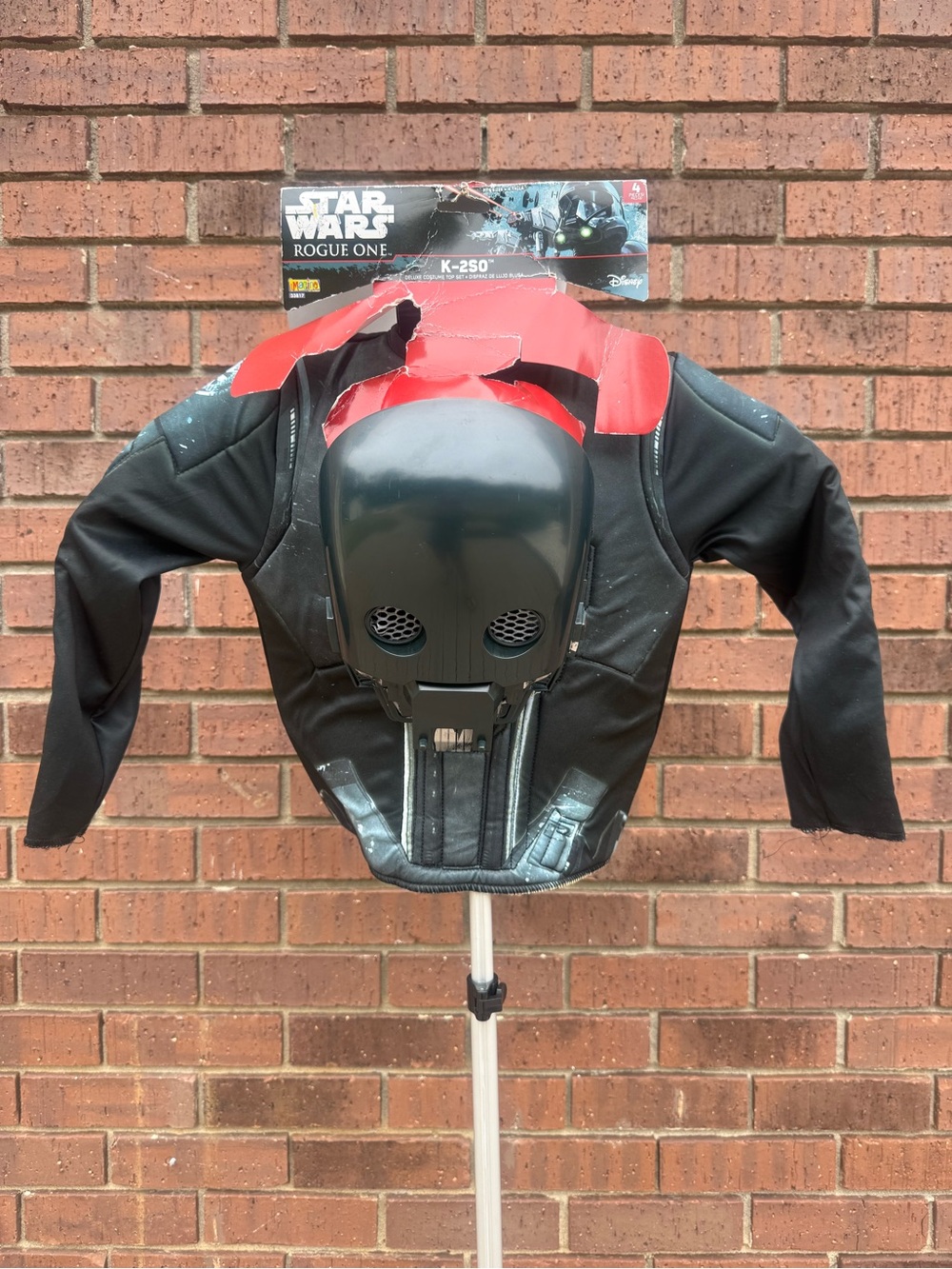 Star Wars Rogue One K-2SO Deluxe Kids Costume Top Set NOS Shirt Mask Size 4-6 S